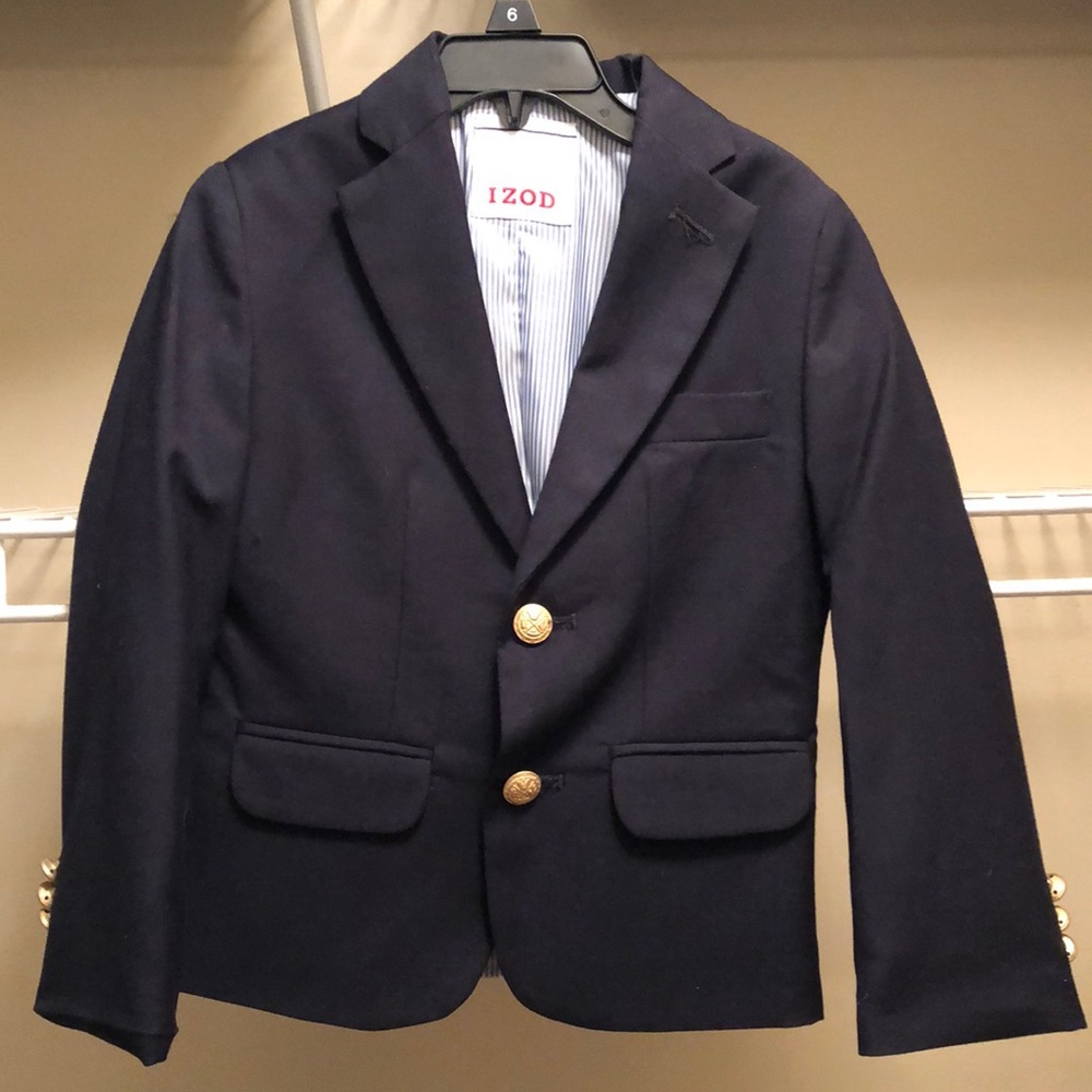 Izod Suit Sports Jacket Boys Like New Navy